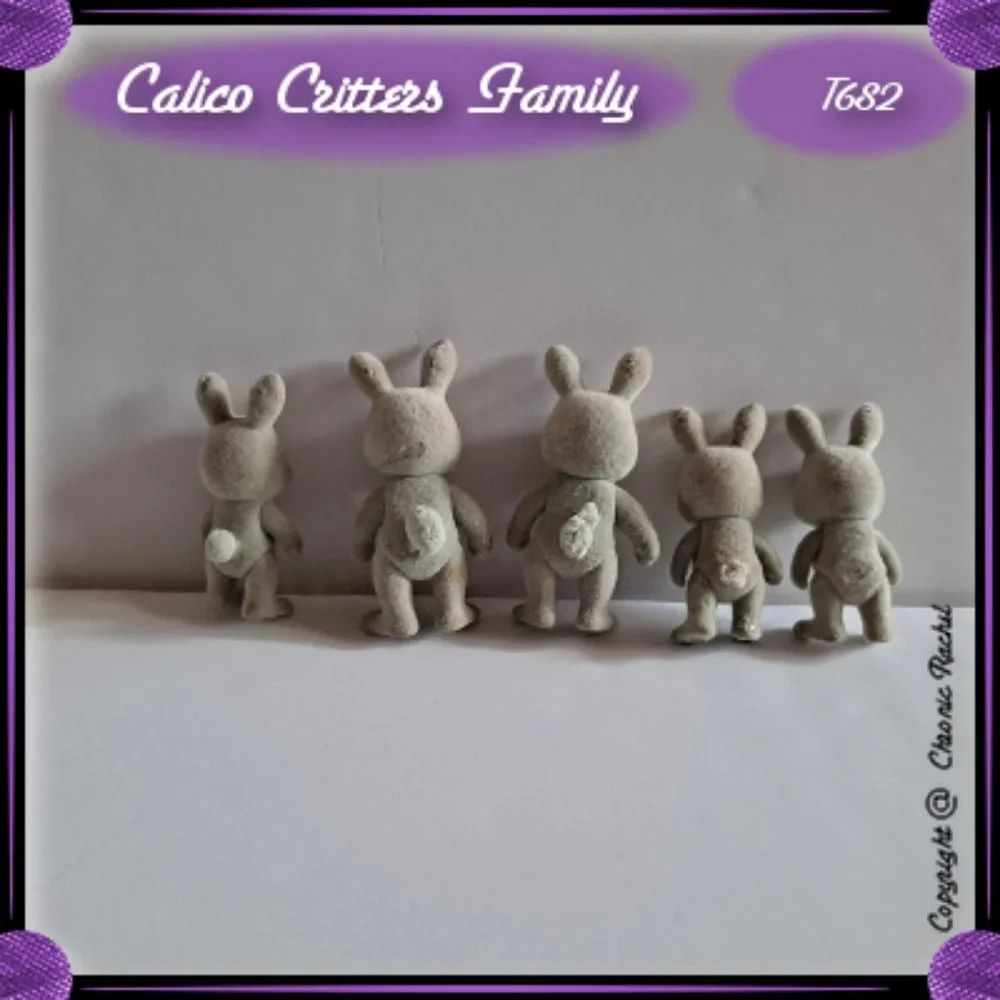 Grey Babblebrook Rabbit Family
